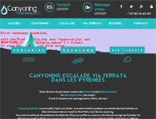 Tablet Screenshot of canyoningpyrenees.com